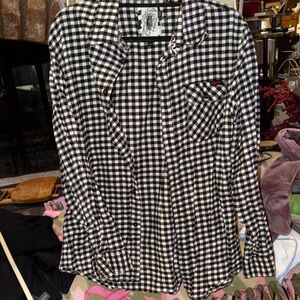 Current/Elliott Monochrome Checkered Shirt
